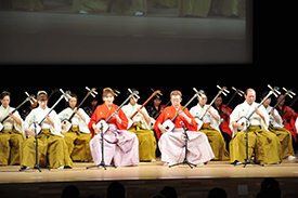 津軽三味線の合同演奏